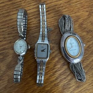 3 Vintage Women’s Stainless Steel Dressy Watches (Hamilton, Seiko & Ecclissi)